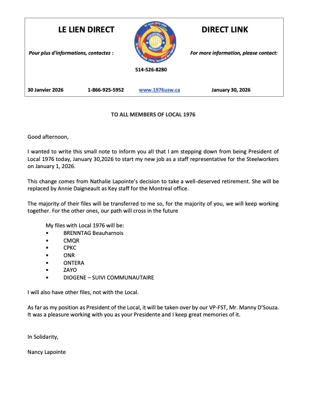 Direct Line - January 30, 2026